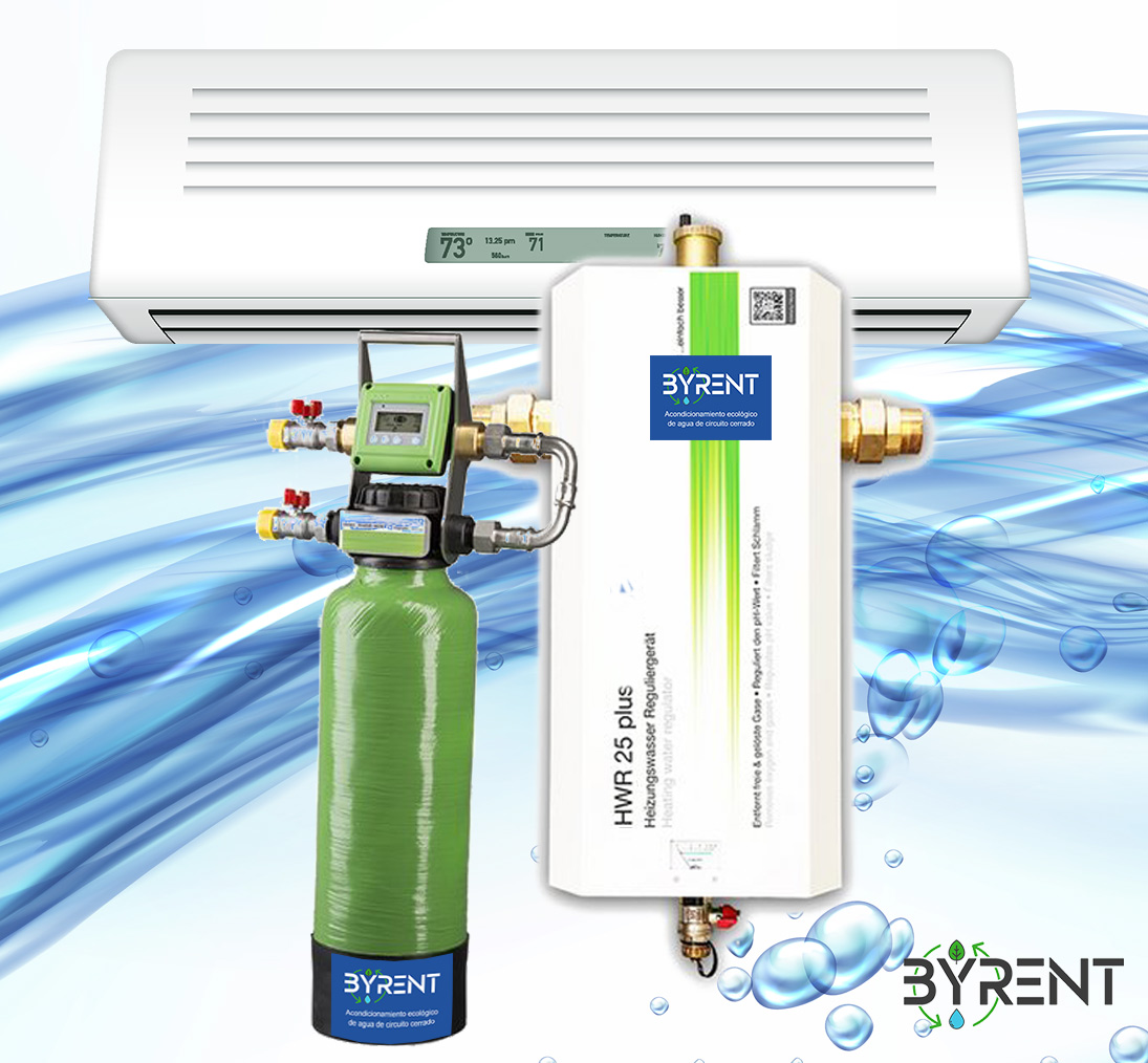 Acondicionamiento del agua de circuitos cerrados de calefacción y refrigeración - BYRENT