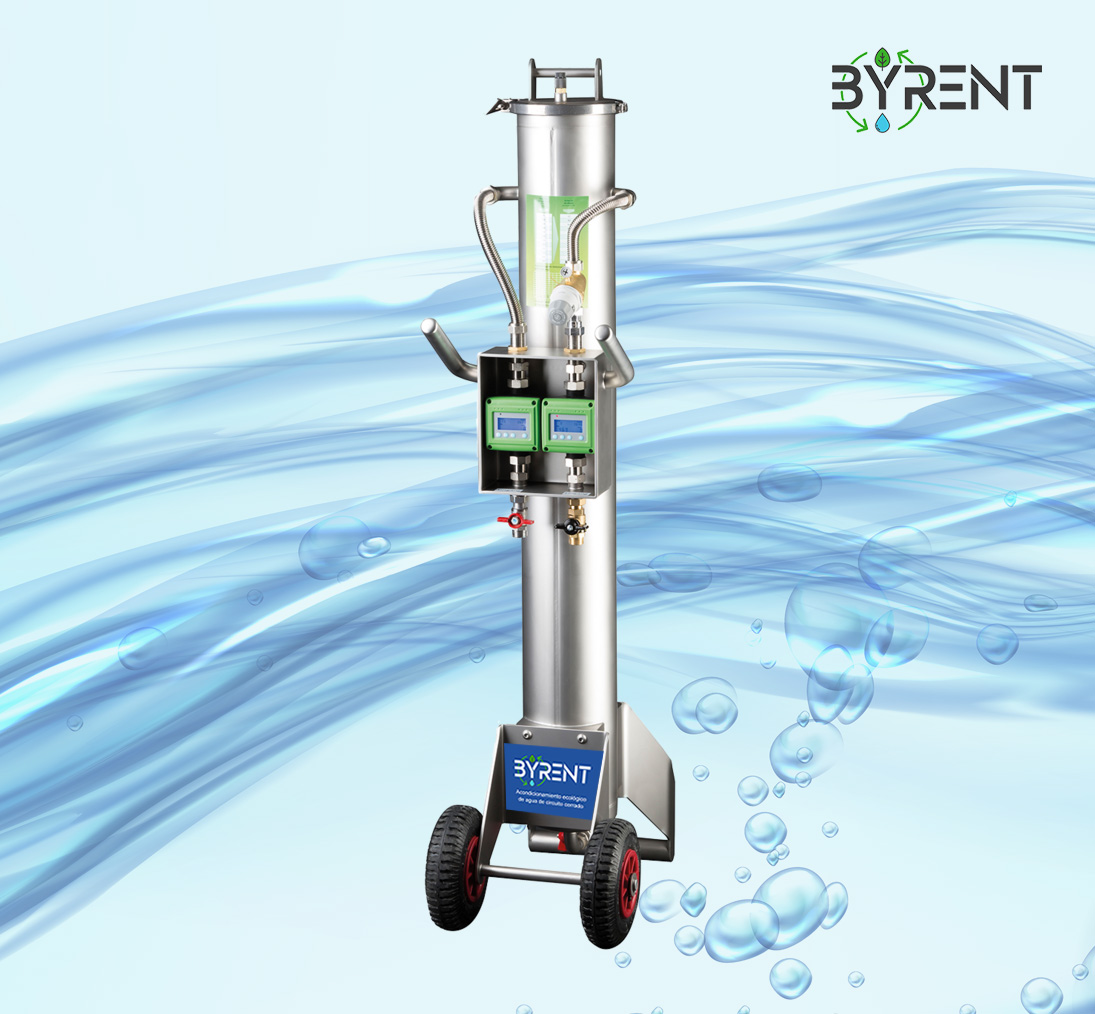 Acondicionamiento del agua de circuitos cerrados de calefacción y refrigeración, desmineralización - BYRENT
